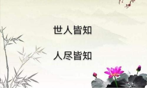 人尽皆知,人尽皆知的传奇故事概述